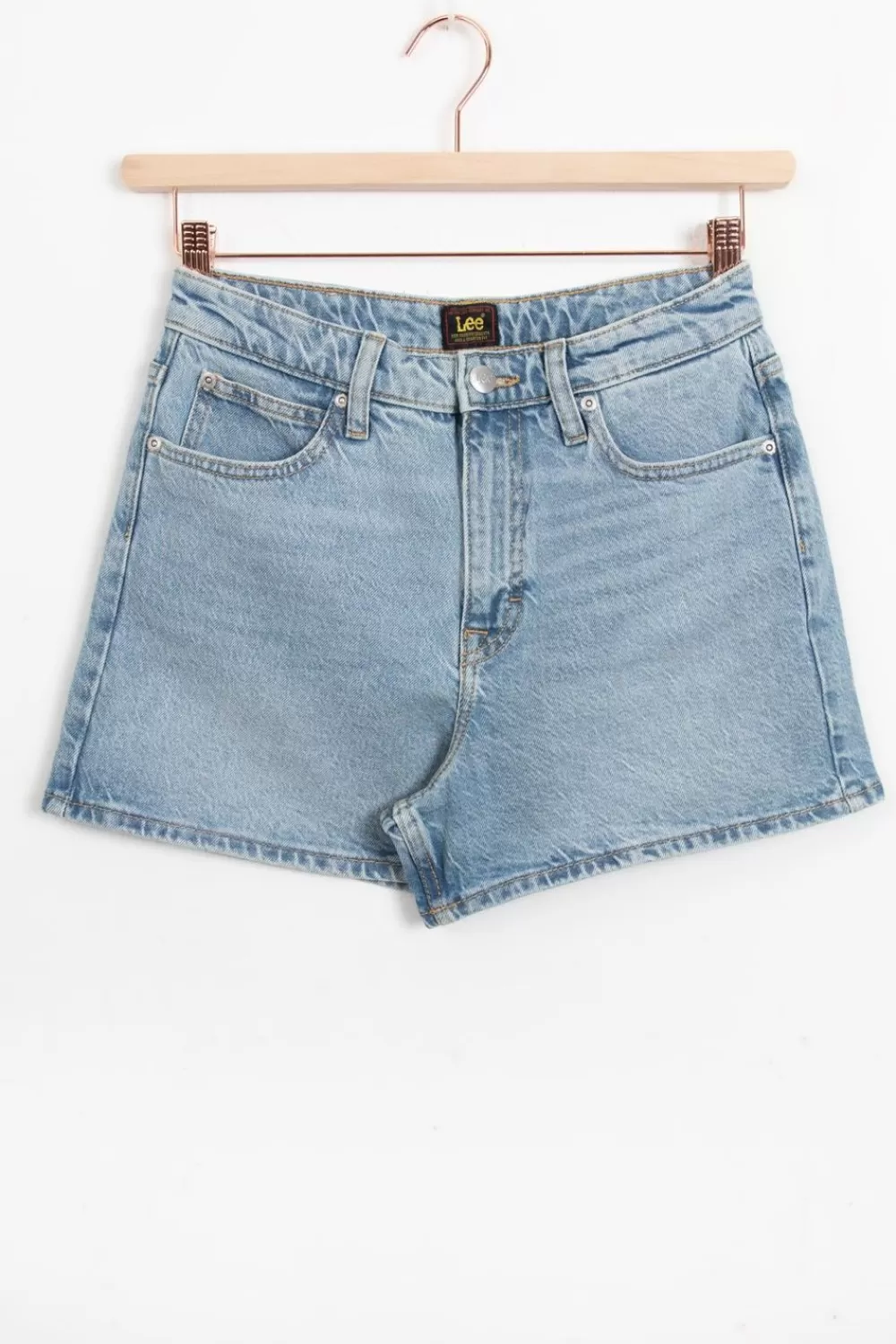 Dames LEE Broeken> Carol Lichtblauwe Denim Shorts