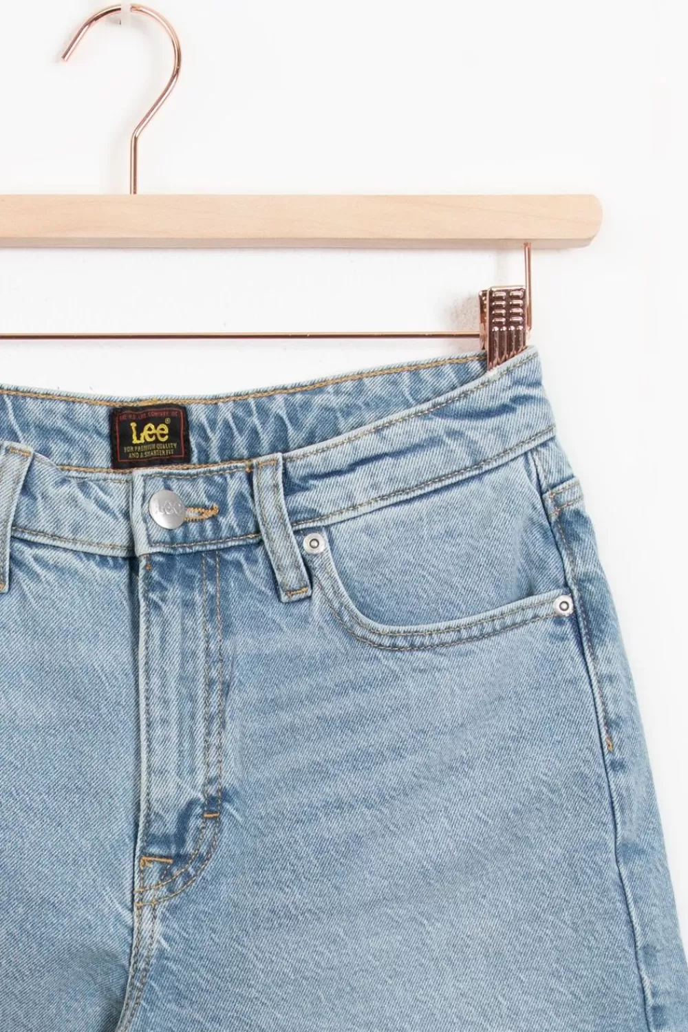Dames LEE Broeken> Carol Lichtblauwe Denim Shorts