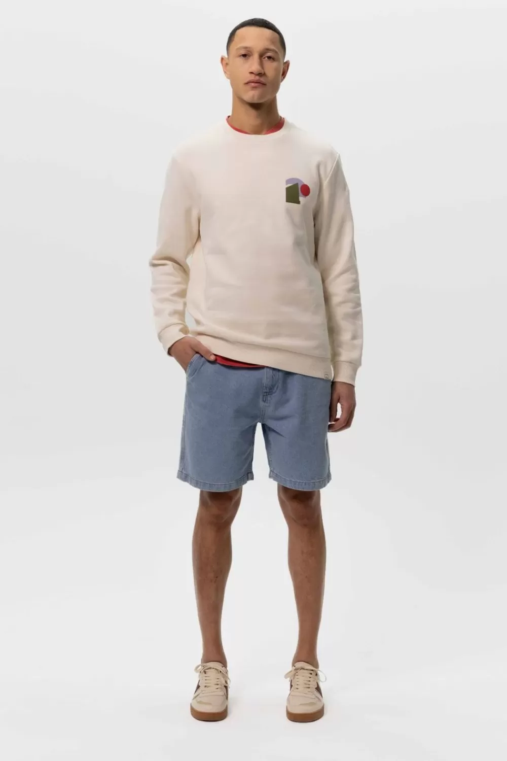 Heren Sissy-Boy Broeken>Lichtblauwe Denim Shorts