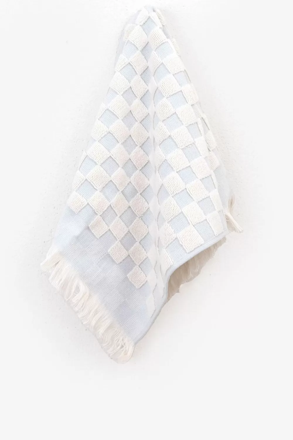 Sissy-Boy Handdoeken>Lichtblauwe Geblokte Gastendoek