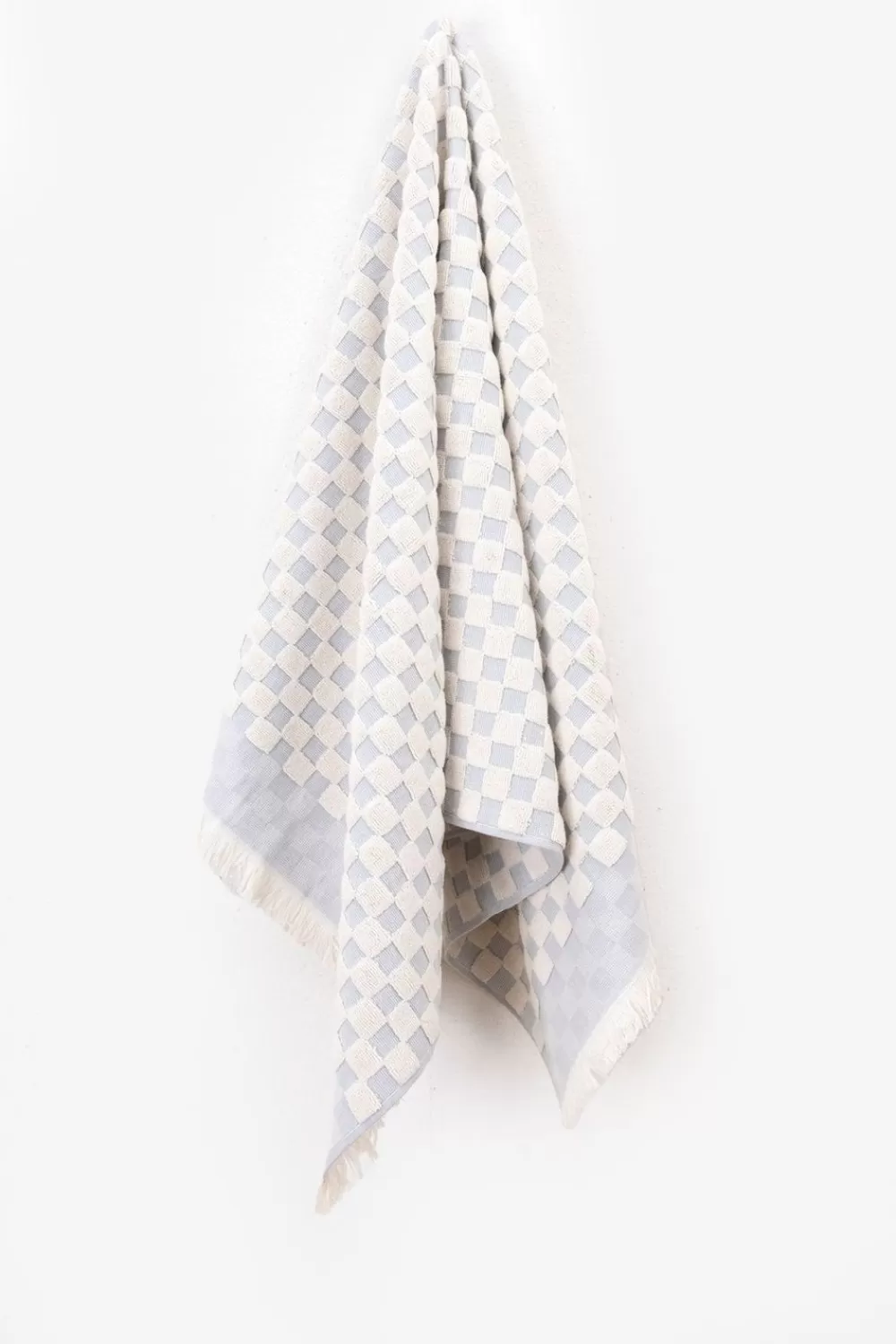 Sissy-Boy Handdoeken>Lichtblauwe Geblokte Handdoek