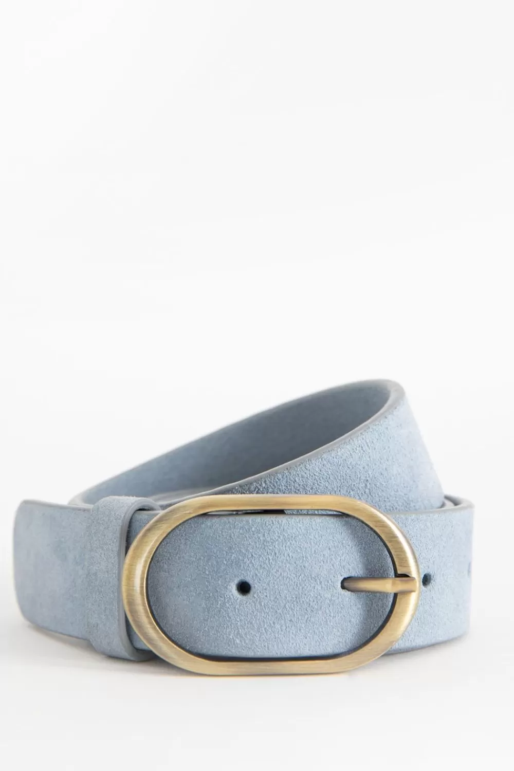 Dames Sissy-Boy Riemen>Lichtblauwe Suede Riem