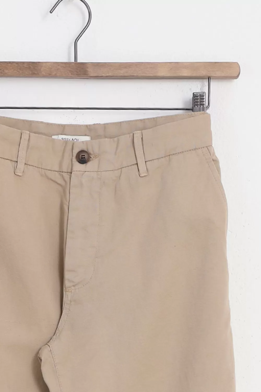 Heren Sissy-Boy Broeken>Lichtbruine Katoenen Chino
