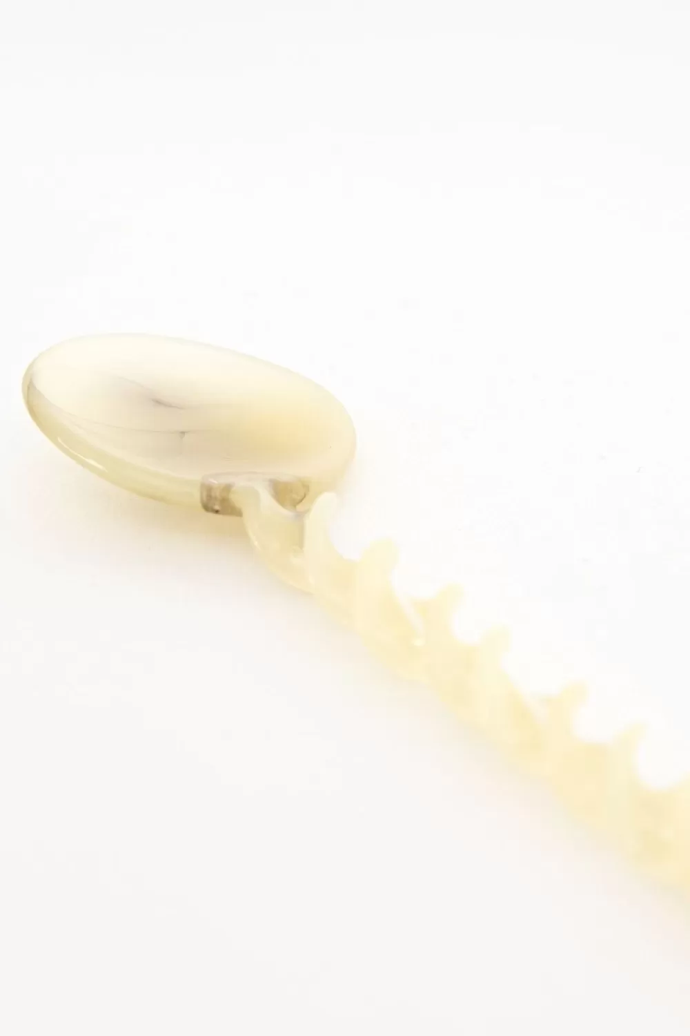 Sissy-Boy Bestek>Lichtgeel Glazen Lepeltje Twisted