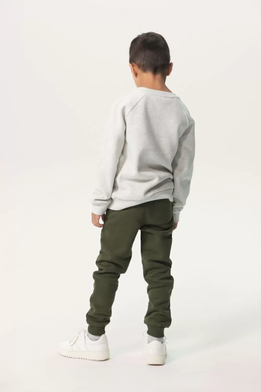 Kids Sissy-Boy Truien En Vesten>Lichtgrijze Raglan Sweater Met Landschap Print
