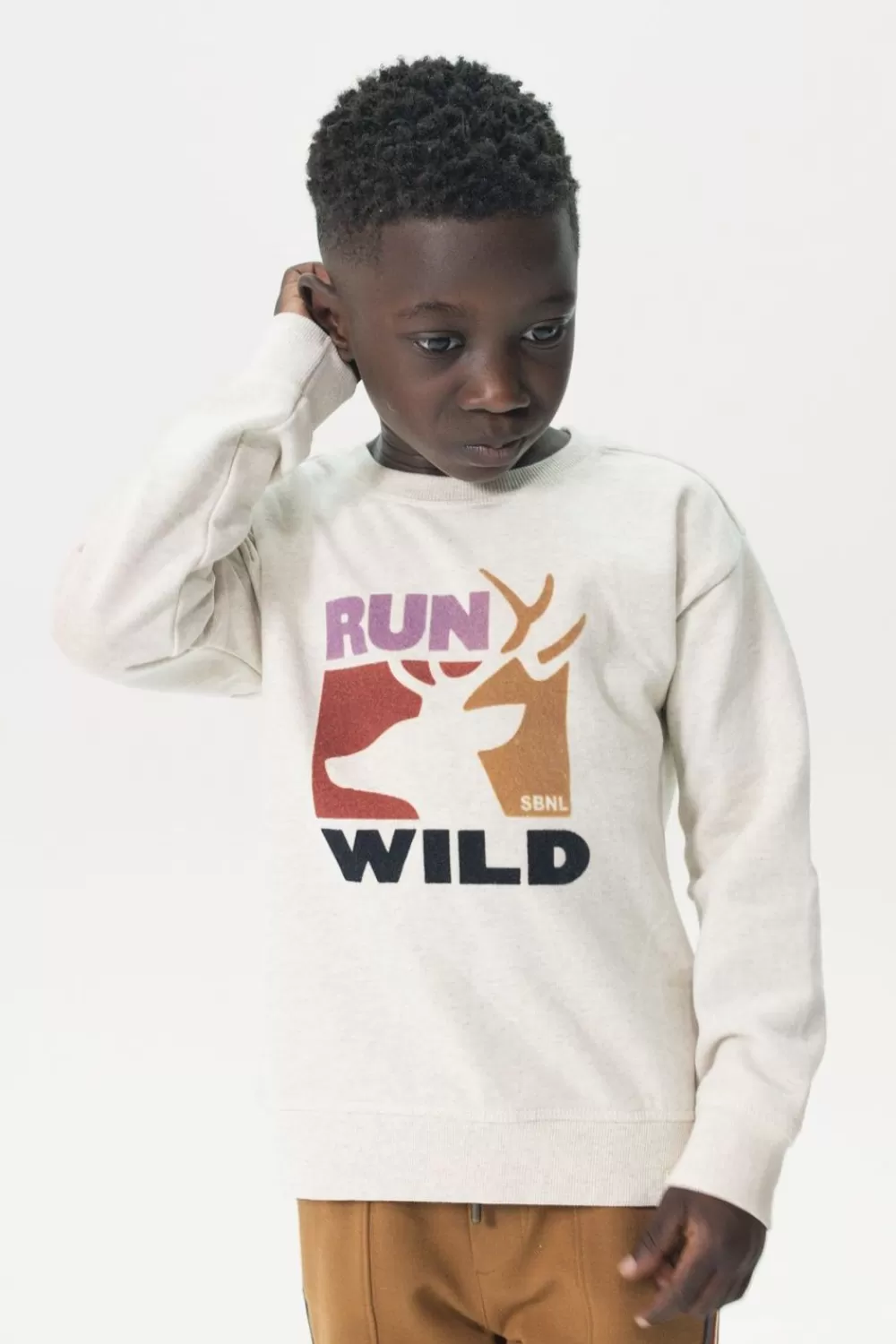 Kids Sissy-Boy Truien En Vesten>Lichtgrijze Sweater Met Print