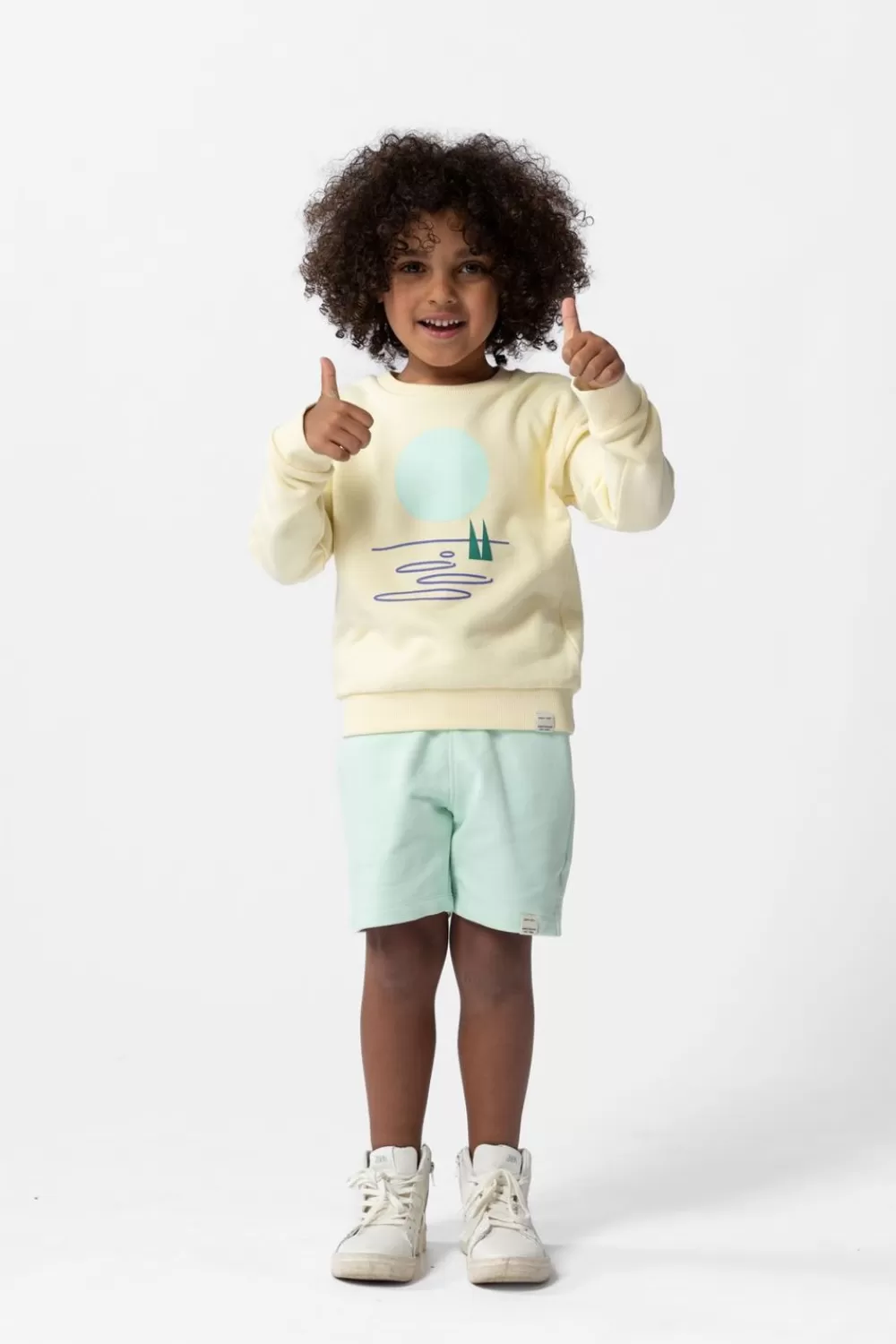 Kids Sissy-Boy Broeken>Lichtgroene Jogger Shorts