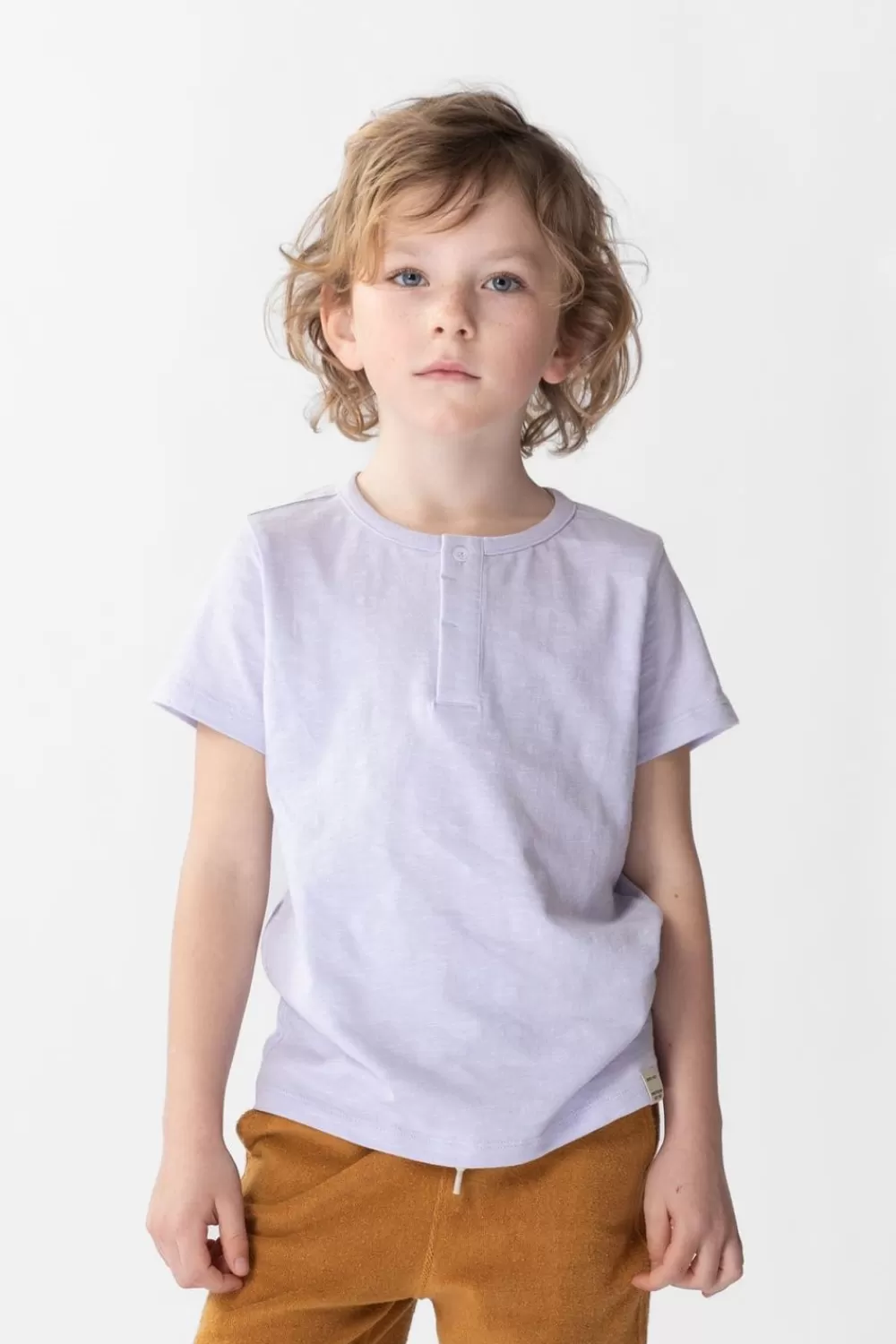 Kids Sissy-Boy T-Shirts En Polo'S>Lichtpaars Katoenen T-Shirt