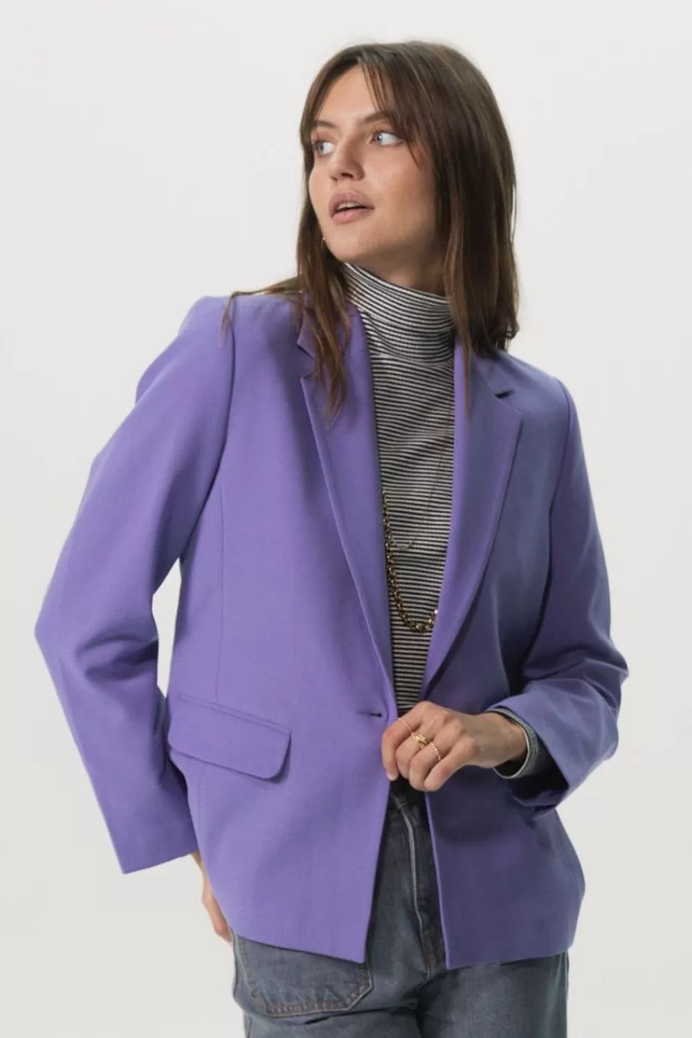 Dames Sissy-Boy Blazers, Jasjes & Gilets>Lichtpaarse Blazer