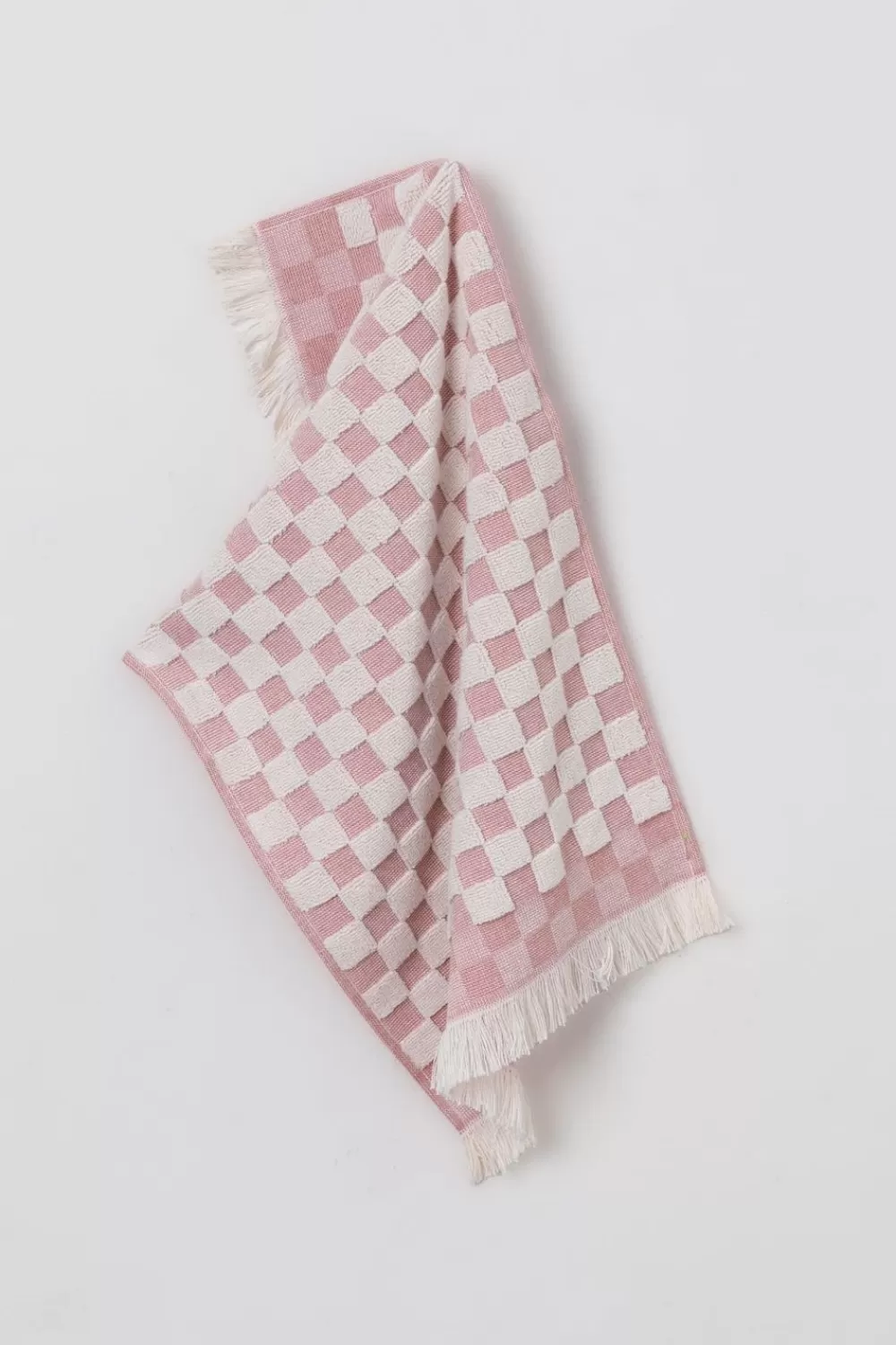 Sissy-Boy Handdoeken>Lichtroze Geblokte Gastendoek
