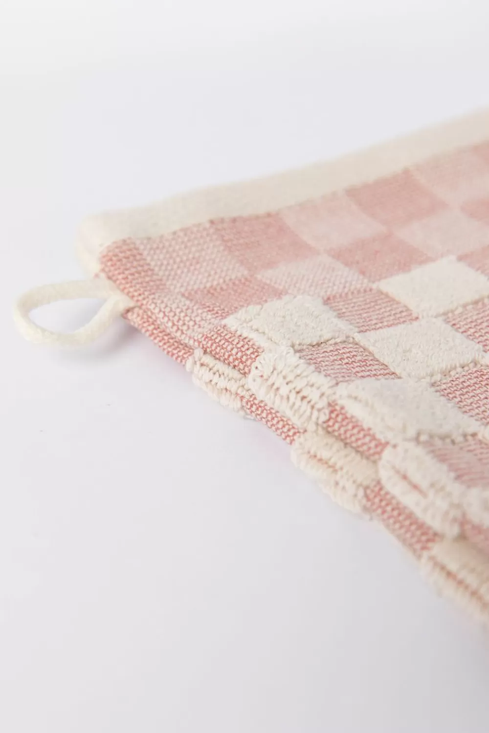 Sissy-Boy Handdoeken>Lichtroze Geblokte Washand