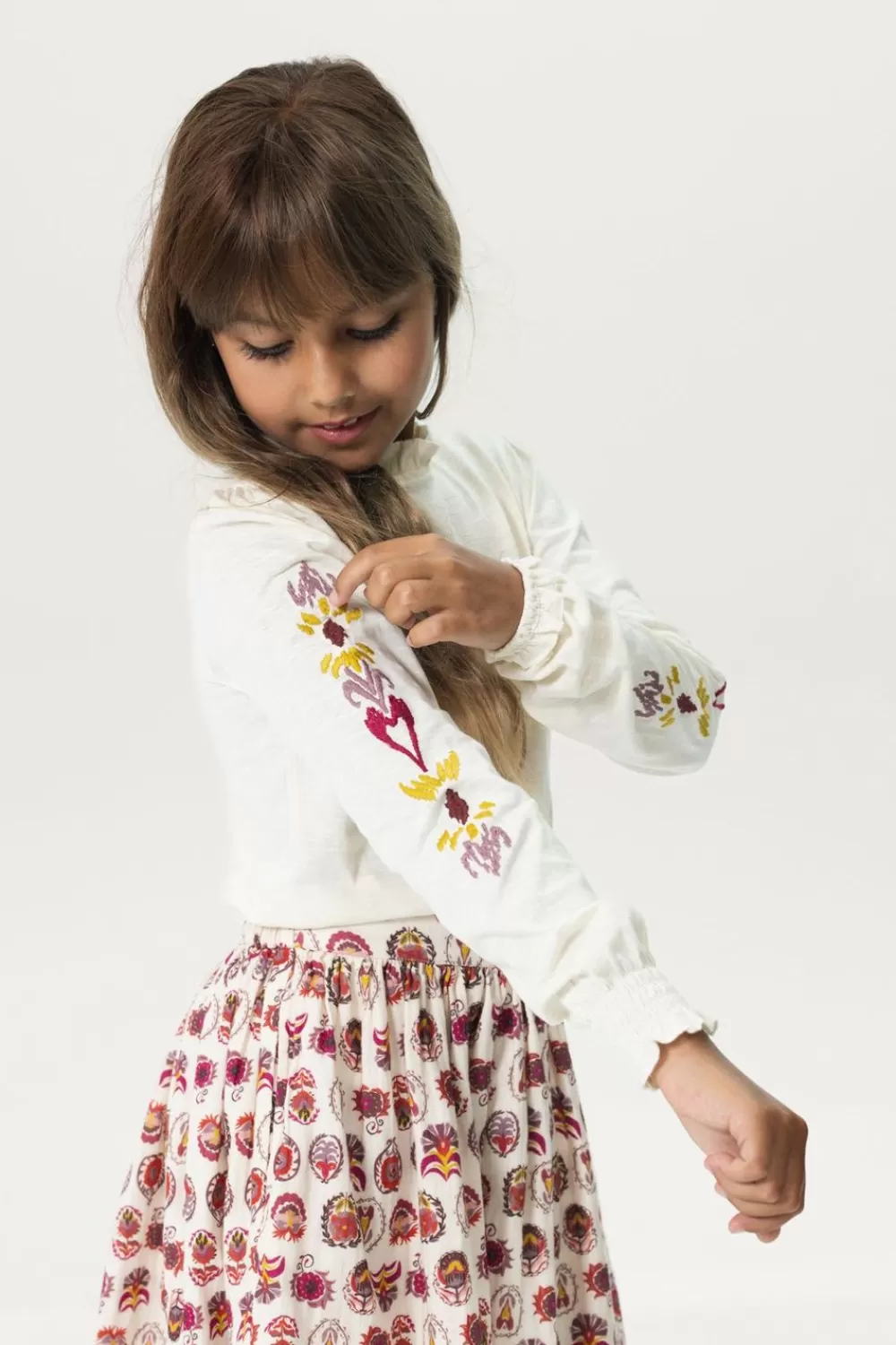 Kids Sissy-Boy T-Shirts En Tops>Longsleeve T-Shirt Met Embroidery