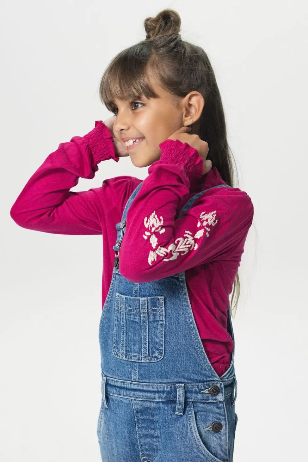 Kids Sissy-Boy T-Shirts En Tops>Longsleeve T-Shirt Met Embroidery