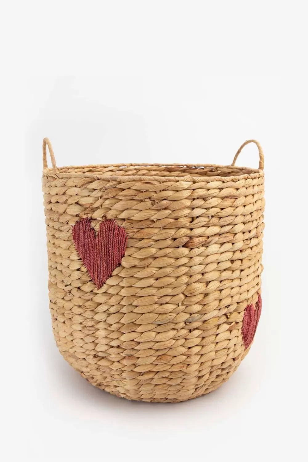 Sissy-Boy Woonaccessoires>Mand Van Hyacinth Met Rode Ingeweven Hartjes Medium