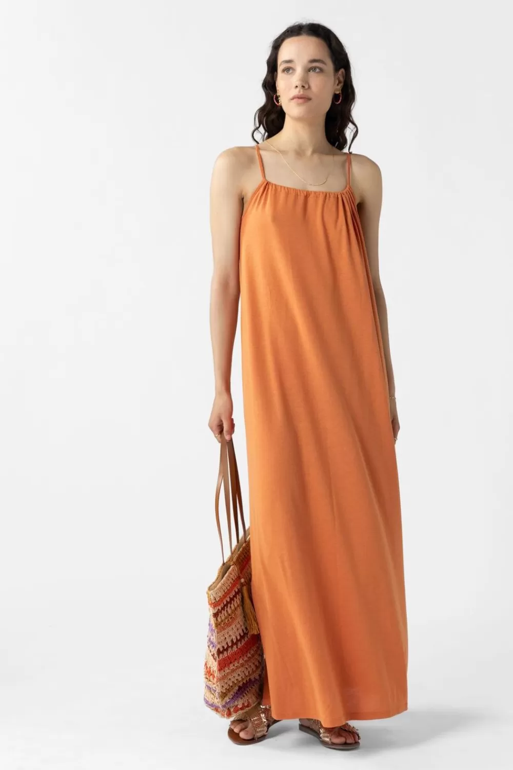 Dames Sissy-Boy Jurken>Maxi Jurk Met Spaghetti Bandjes