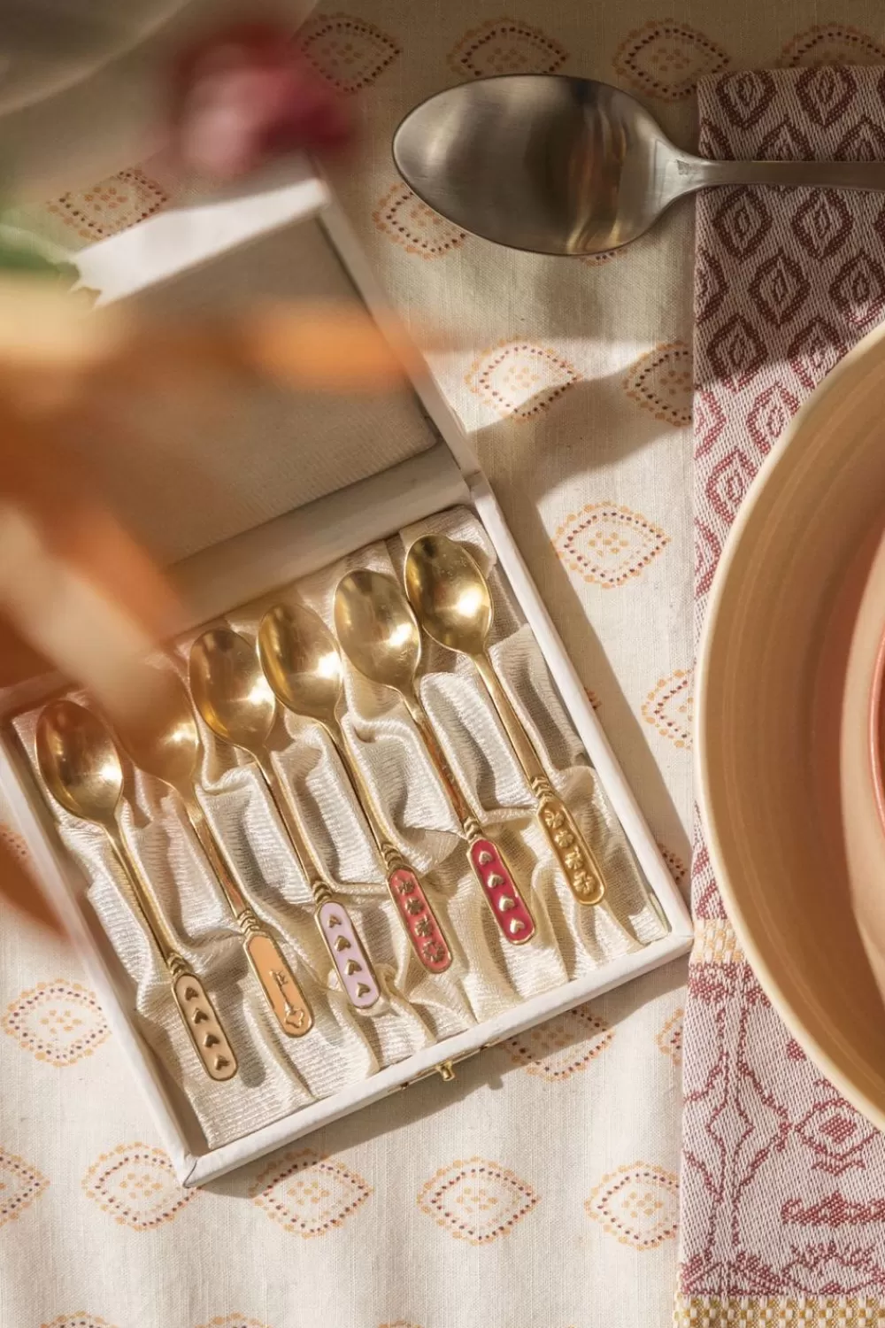 Sissy-Boy Bestek>Messing Theelepels Met Hartjes