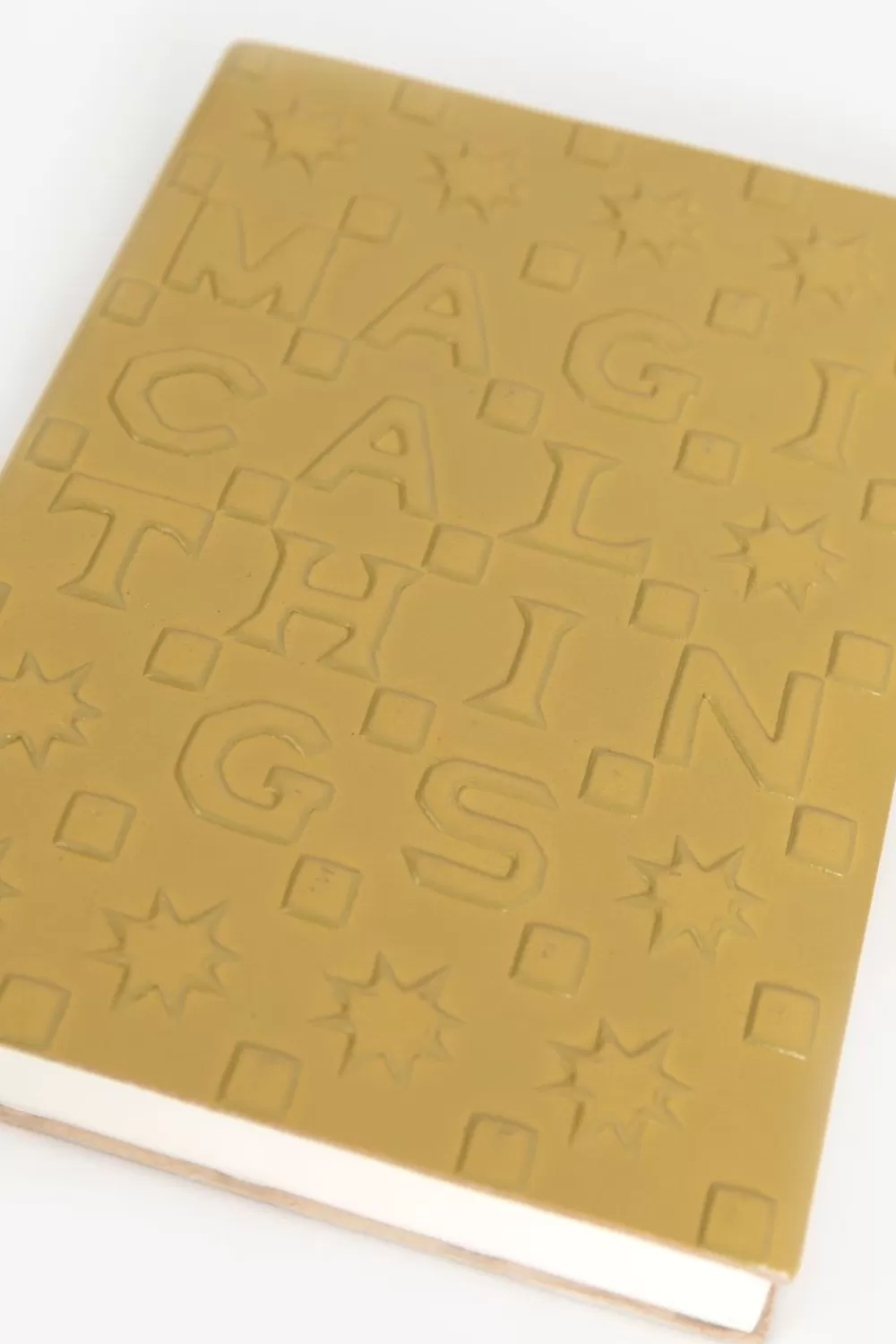 Sissy-Boy Stationery>Mosterdgeel Leren Notitieboek Magical Things