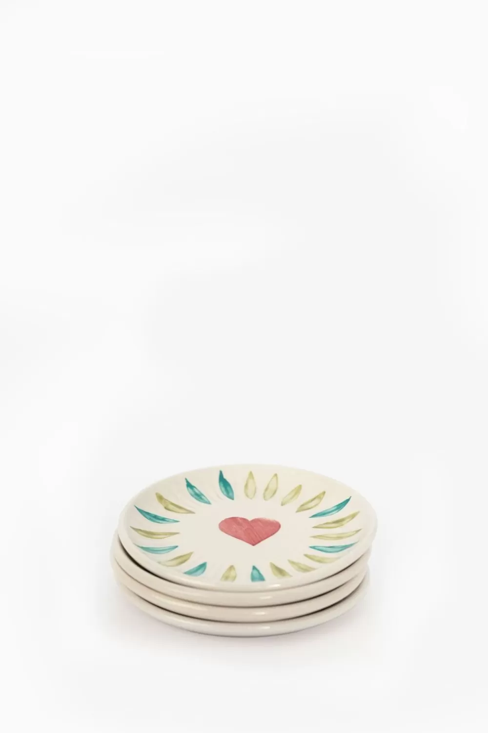 Sissy-Boy Glaswerk>Multicolour Dessertbord Hart