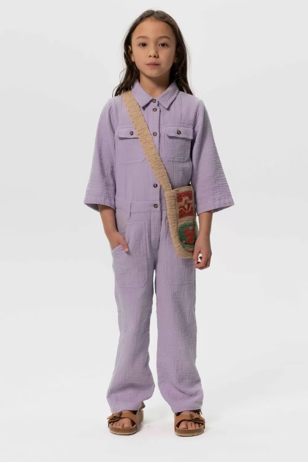 Kids Sissy-Boy Accessoires>Multicolour Gehaakte Crossbody Tas Met Artwork