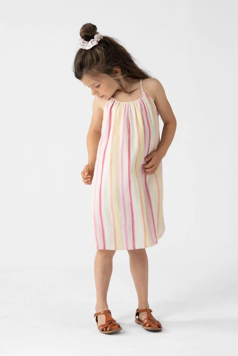 Kids Sissy-Boy Jurken>Multicolour Gestreept Jurkje