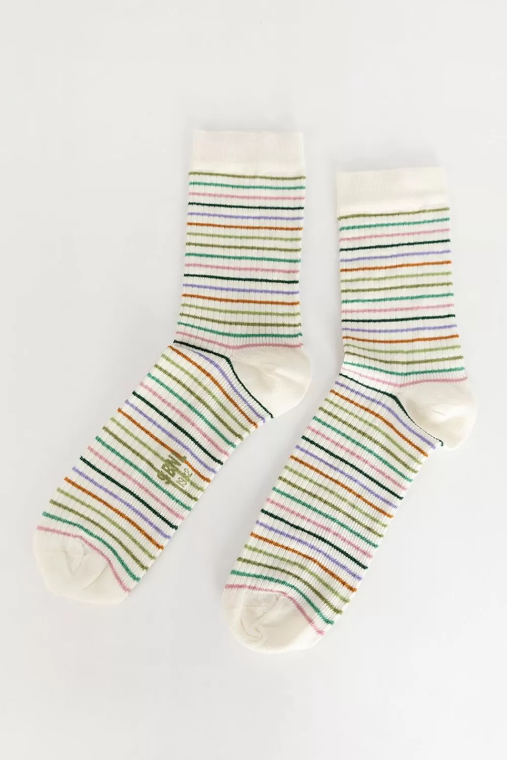 Heren Sissy-Boy Sokken>Multicolour Gestreepte Rib Sokken