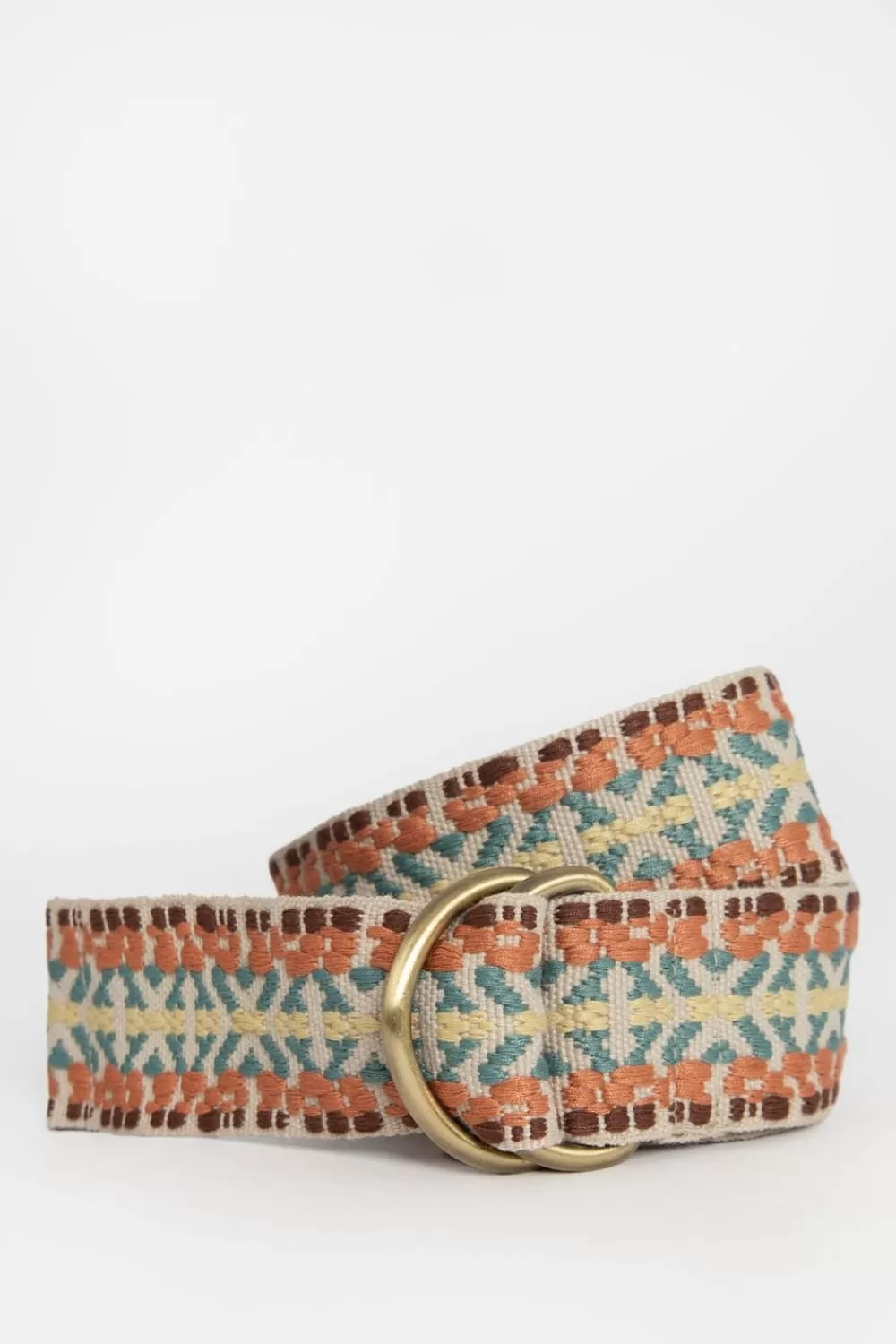 Dames Sissy-Boy Riemen>Multicolour Jacquard Riem Met D-Ring