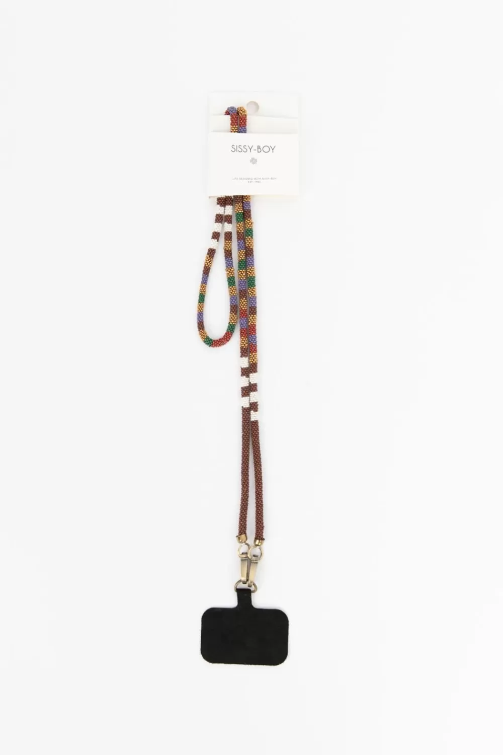 Dames Sissy-Boy Diverse Accessoires>Multicolour Telefoonkoord Met Glazen Kraaltjes