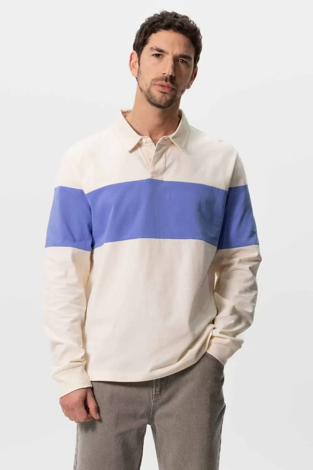 Heren Sissy-Boy Truien En Vesten>Off-White Colourblock Rugby Shirt