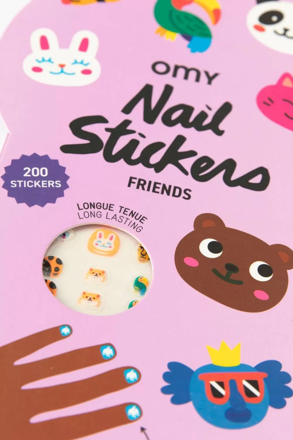 Kids OMY Diverse Speelgoed> Nagelstickers Dierenvriendjes