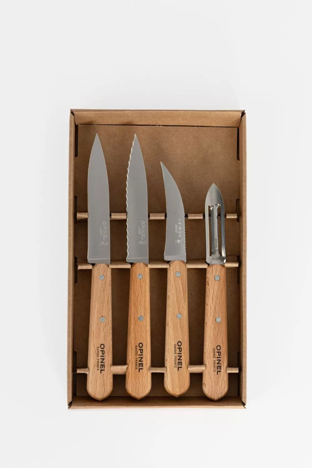 Opinel Bestek> 4-Delige Keukenset Les Essentiels Naturel