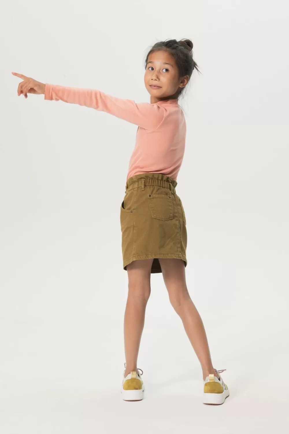 Kids Sissy-Boy T-Shirts En Tops>Oranje Rib T-Shirt