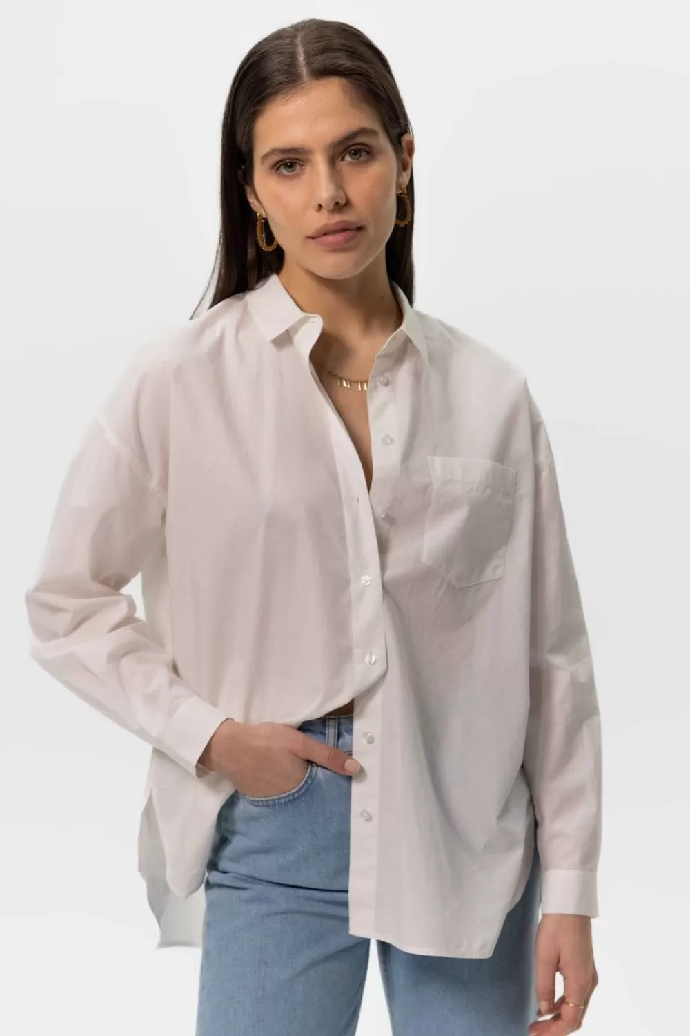 Dames Sissy-Boy Blouses>Oversized Poplin Overhemd