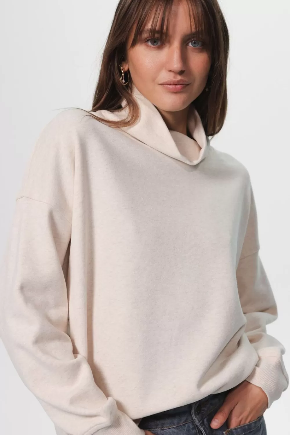 Dames Sissy-Boy Truien En Vesten>Oversized Sweater Met Col