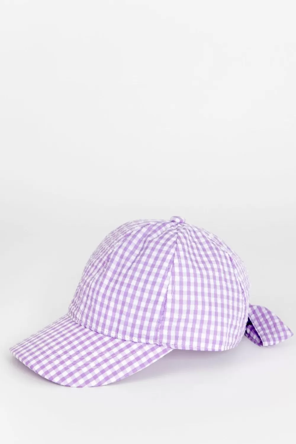 Kids Sissy-Boy Accessoires>Paars Geruite Pet Met Striksluiting