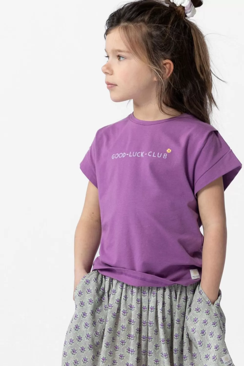Kids Sissy-Boy T-Shirts En Tops>Paars T-Shirt Met Print