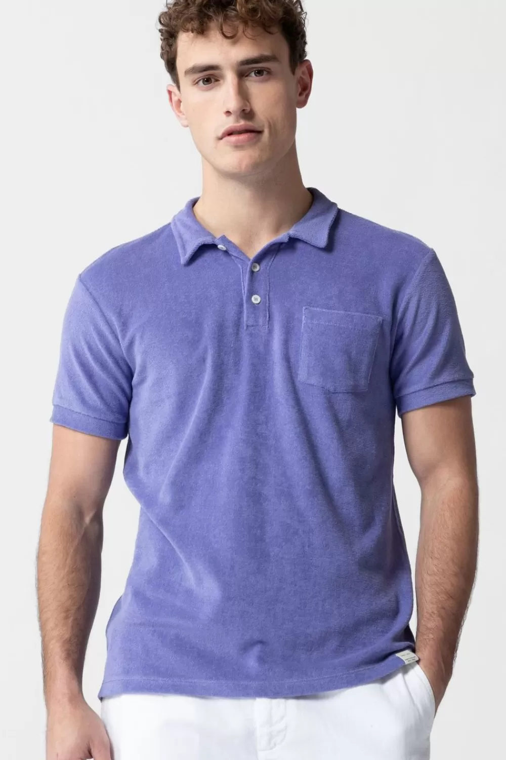 Heren Sissy-Boy T-Shirts>Paarse Badstof Polo