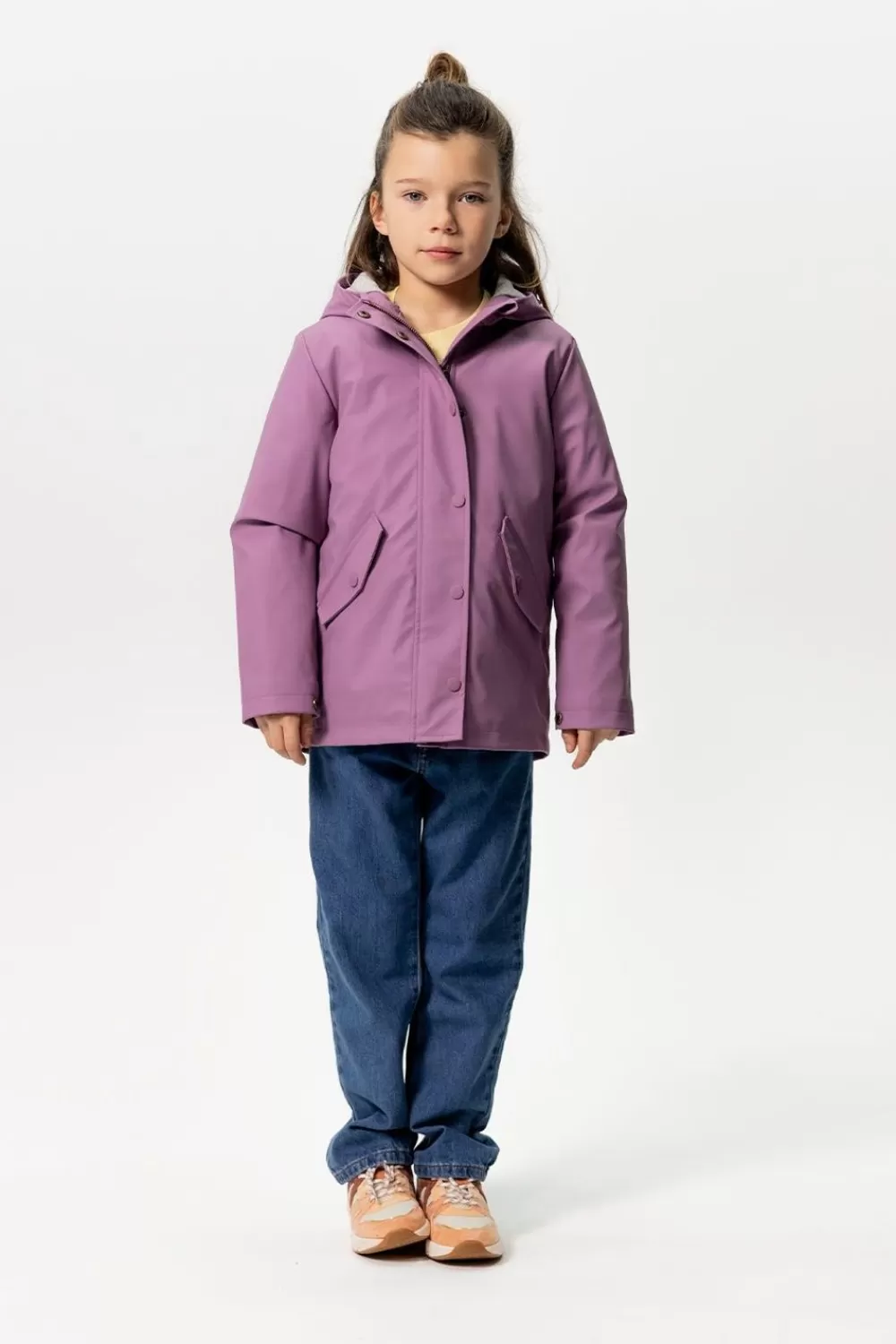 Kids Sissy-Boy Jassen>Paarse Lange Regenjas