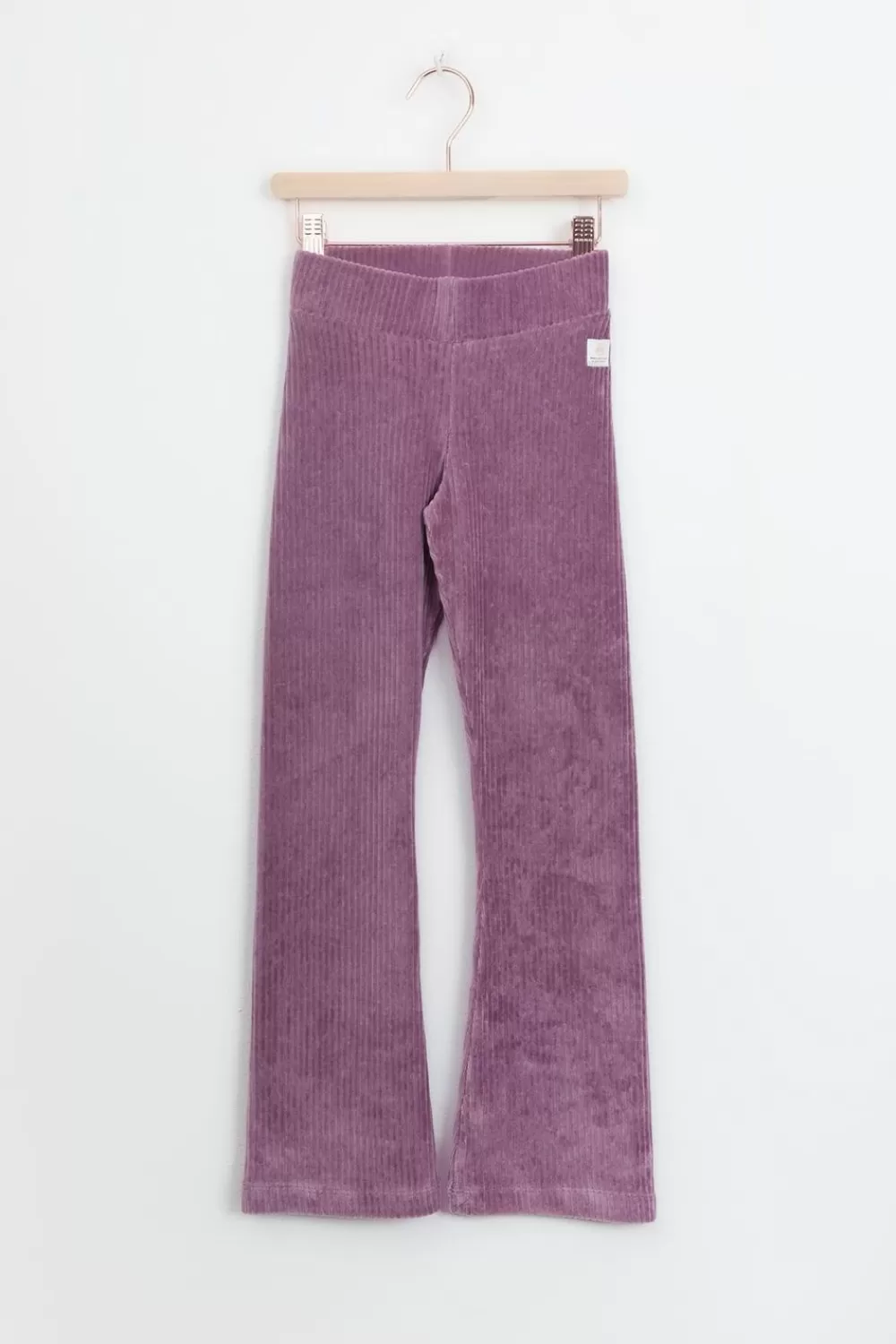Kids Sissy-Boy Accessoires>Paarse Rib Flared Legging