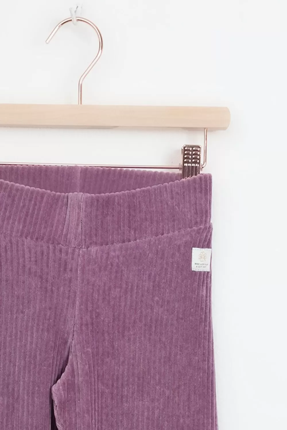 Kids Sissy-Boy Accessoires>Paarse Rib Flared Legging