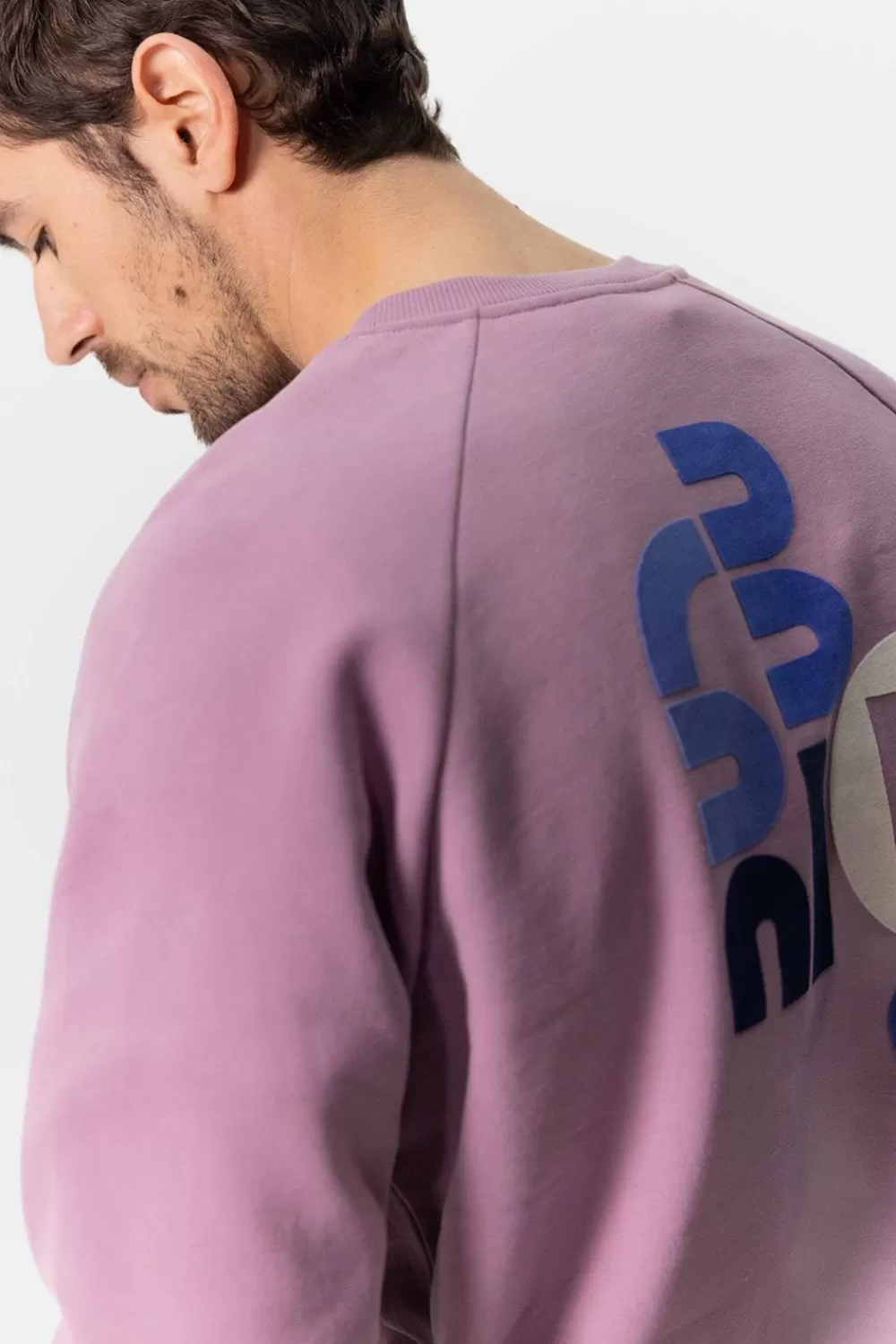 Heren Sissy-Boy Truien En Vesten>Paarse Sweater Met Artwork