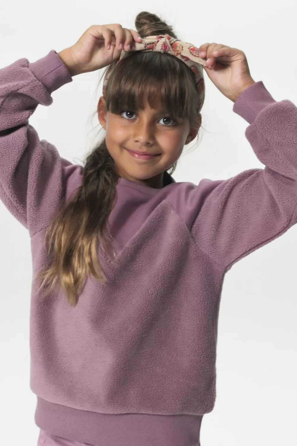 Kids Sissy-Boy Truien En Vesten>Paarse Sweater Met Teddy