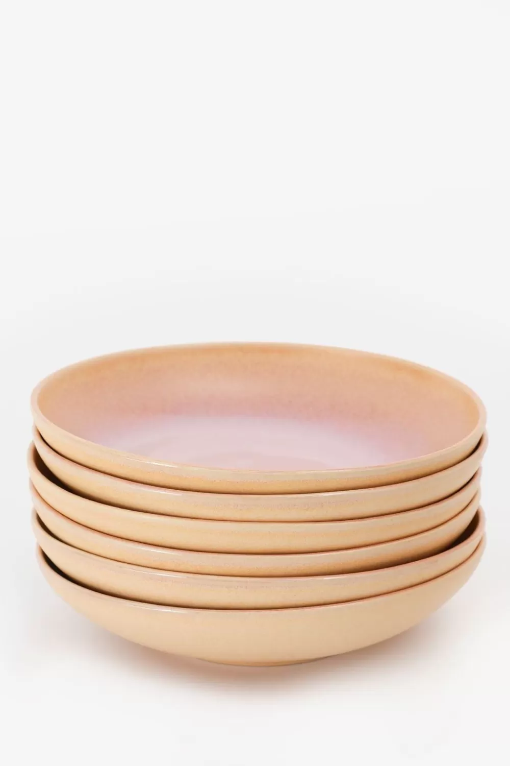 Sissy-Boy Servies>Pastabord Lichtbruin Reactive Glaze Funky