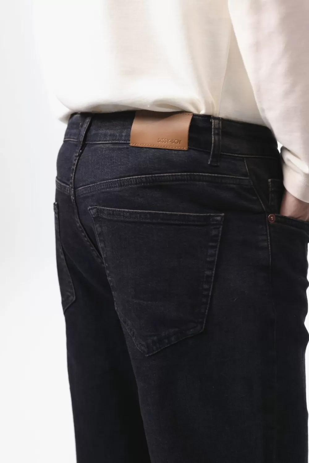 Heren Sissy-Boy Broeken>Perry Dark Loose Fit Jeans