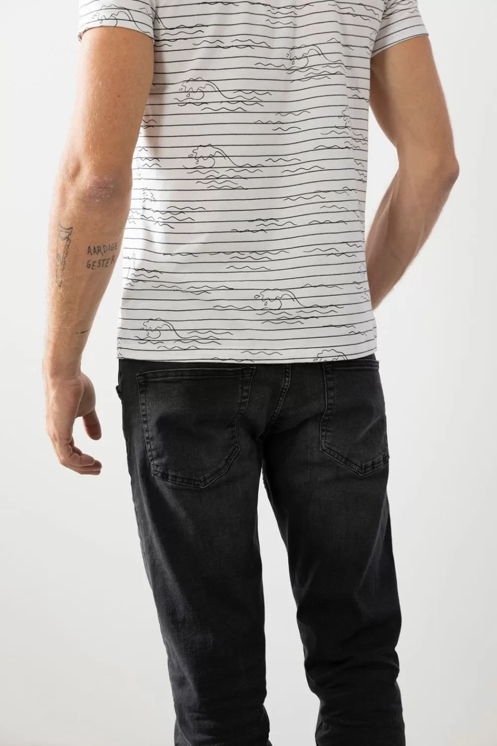 Heren Sissy-Boy Broeken>Phil Washed Black Regular Fit Jeans