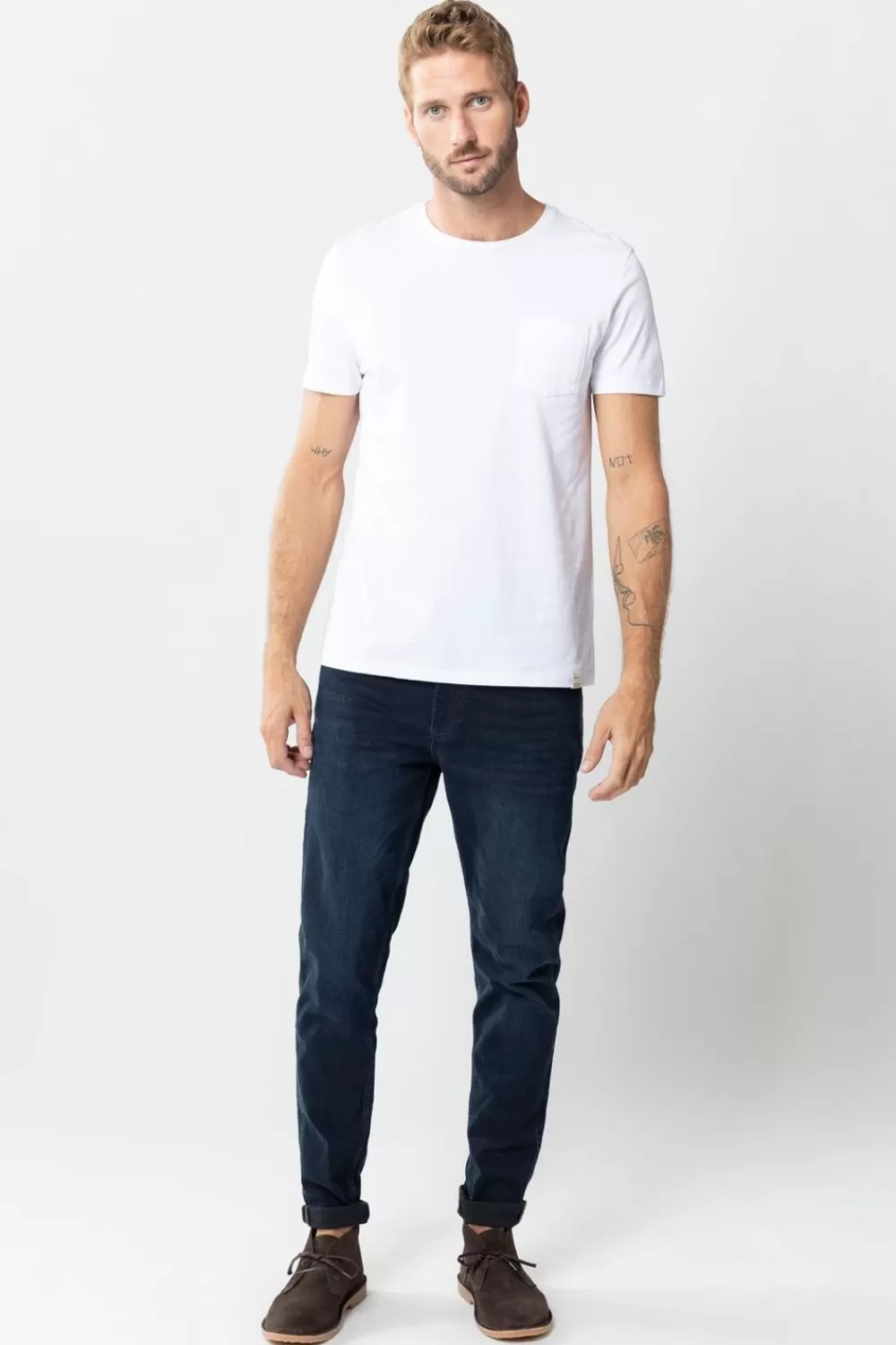 Heren Sissy-Boy Broeken>Porter Blue Black Slim Fit Jeans