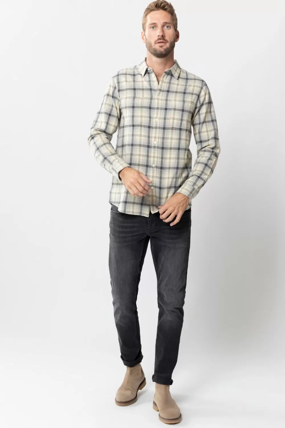 Heren Sissy-Boy Broeken>Porter Dark Grey Slim Fit Jeans