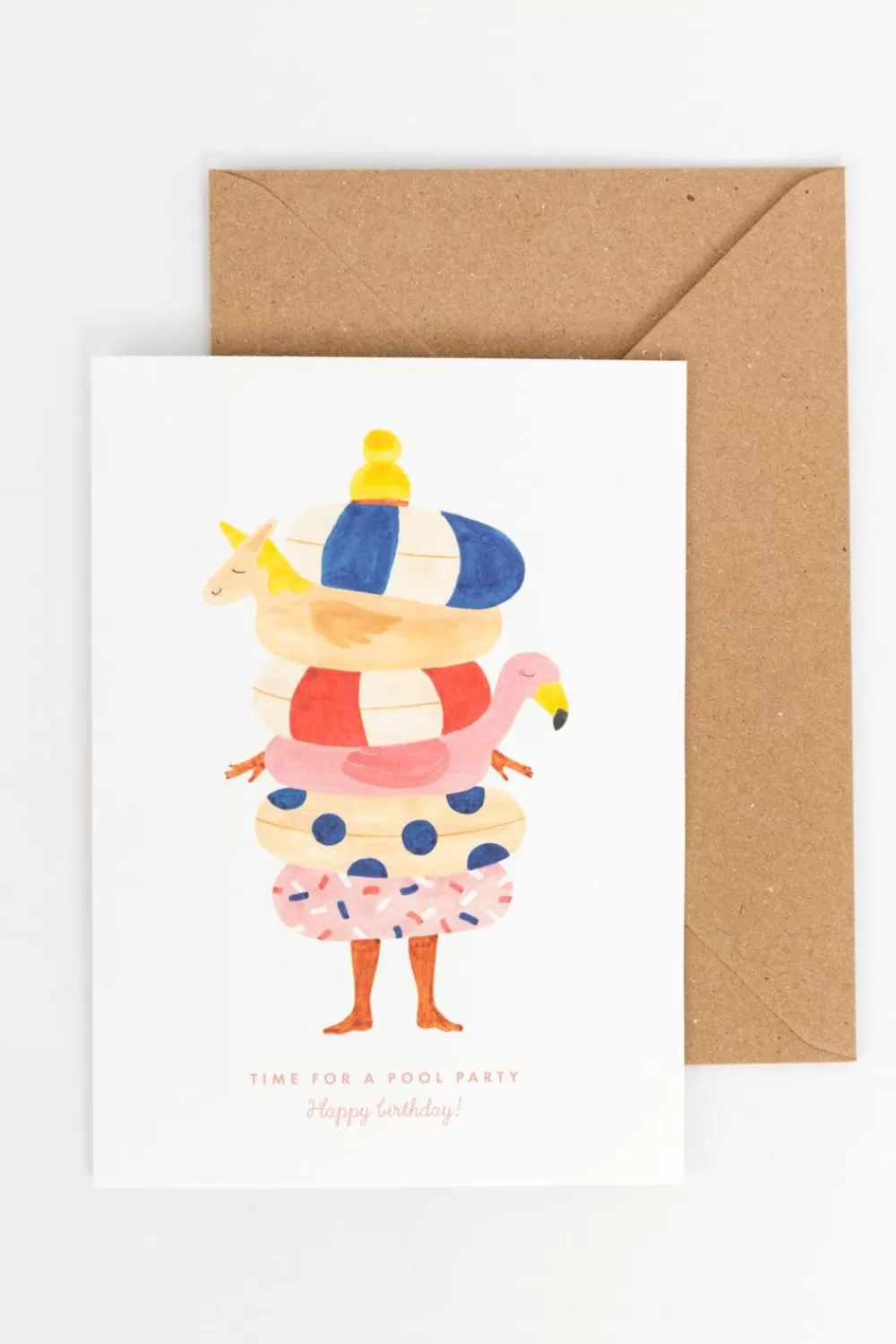 Sissy-Boy Stationery>Postkaart Happy Birthday Pool Party