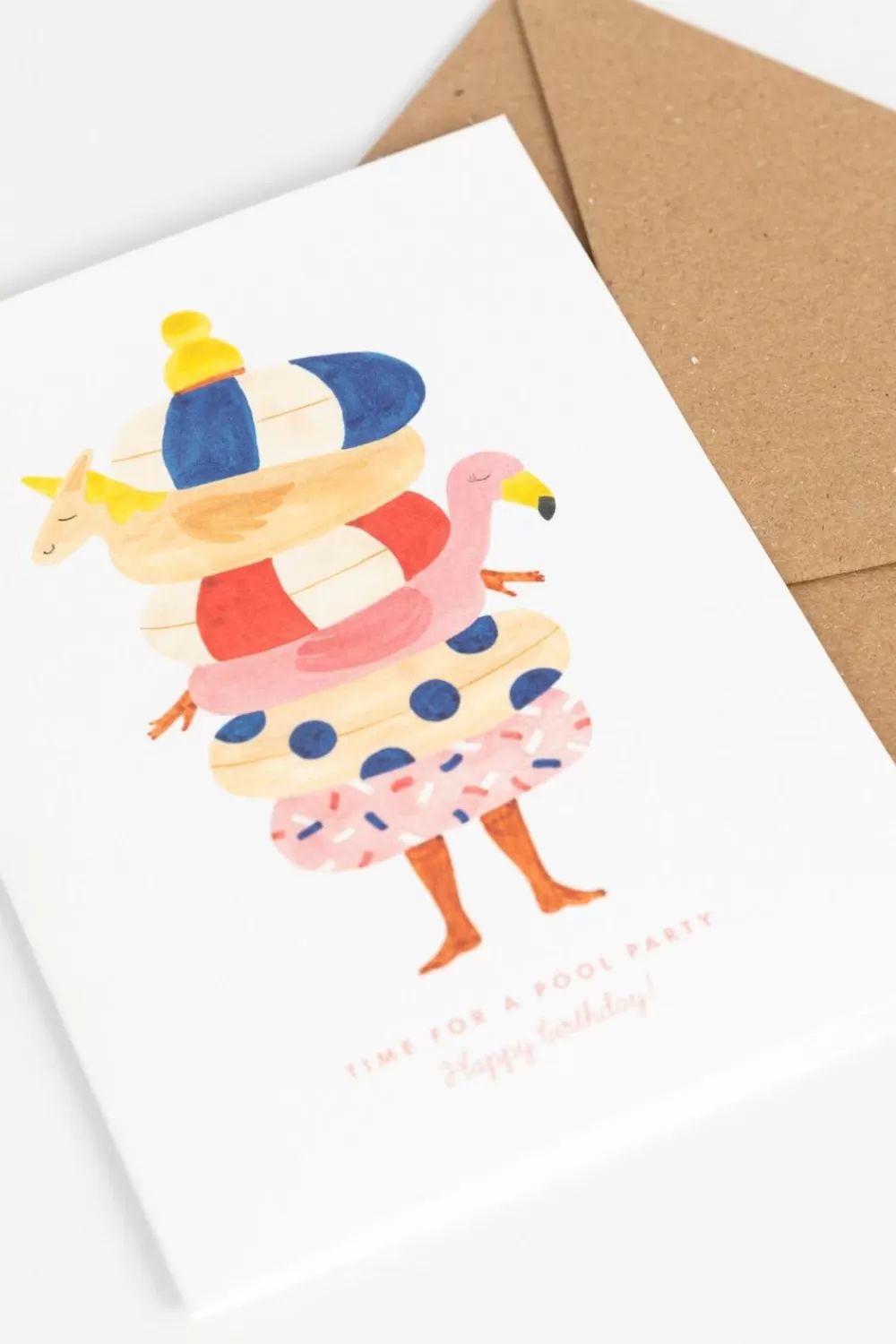 Sissy-Boy Stationery>Postkaart Happy Birthday Pool Party