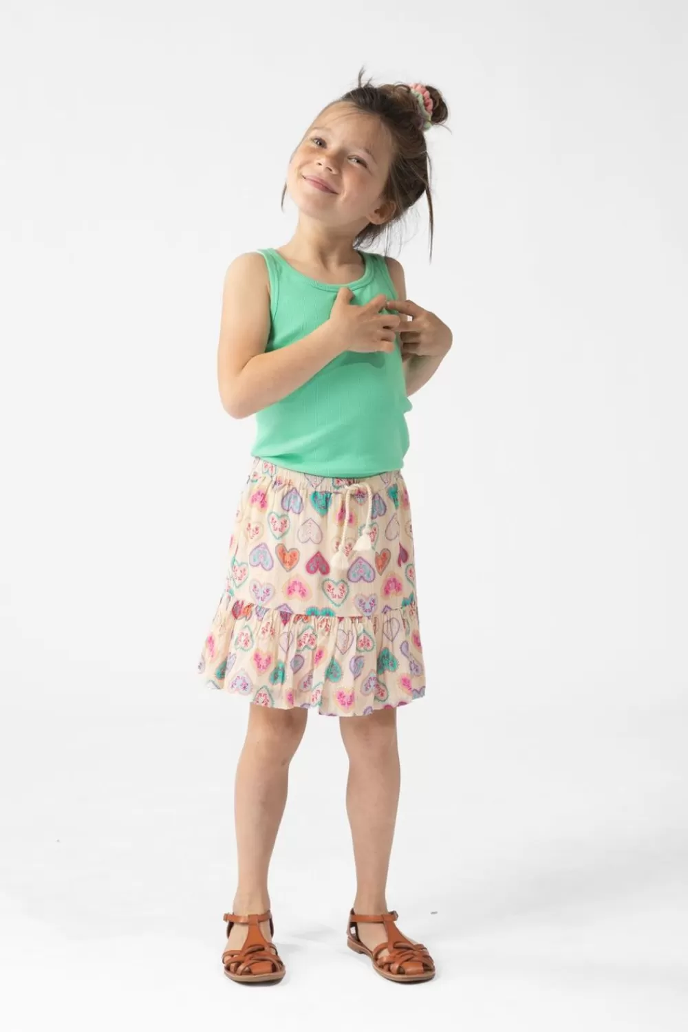 Kids Sissy-Boy T-Shirts En Tops>Rib Singlet Met Borduursel