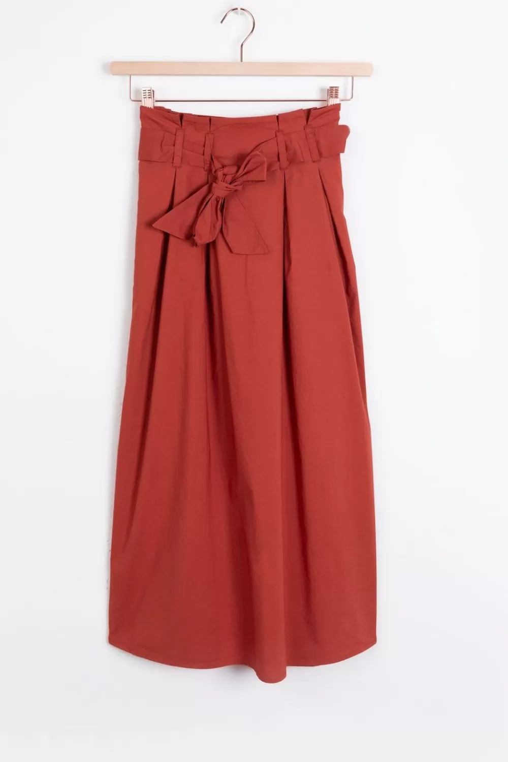 Dames Sissy-Boy Rokken>Rode Paperbag Midi Rok